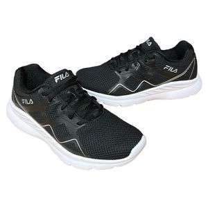 FILA Memory Foam Panorama 7 Women’s Running Walking Shoes Black White Size 9